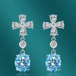 Designs & You Oval Drop Earrings-15