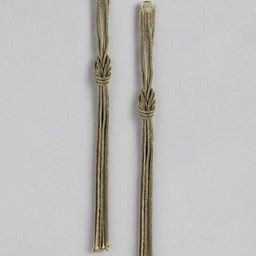 RICHEERA Gold-Plated Teardrop Shaped Drop Earrings-45