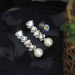 BeAbhika Teardrop Shaped Drop Earrings-29