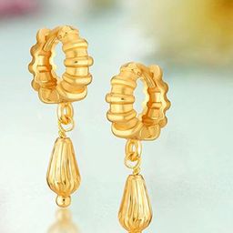 Vighnaharta Gold-Plated Drop Earrings-image-44