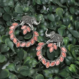 Ozanoo Silver Plated Drop Earrings-47