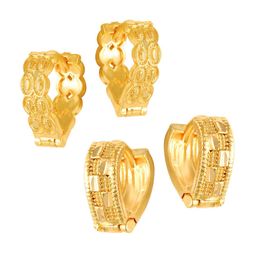 Vighnaharta Floral Hoop Earrings-image-65