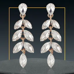 GRLIE Alloy Artificial Stones Contemporary Drop Earrings-picture-53