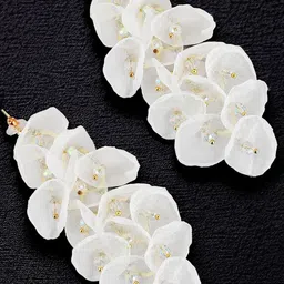 LUCKY JEWELLERY Gold-Plated Contemporary Drop Earrings-picture-12