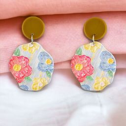 LUCKY JEWELLERY Gold-Plated Contemporary Drop Earrings-98