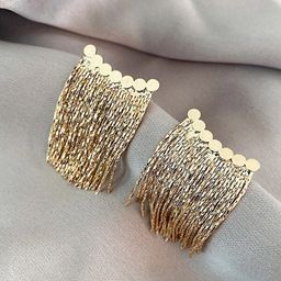 Shining Diva Fashion Gold-Plated Drop Earrings-18