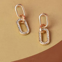 Accessorize London Women Harvest Pave Chain Drop Earring-53