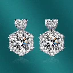 Designs & You Silver Plated Contemporary Drop Earrings-16
