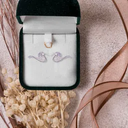 Abhooshan Silver-Plated CZ Studded Contemporary Drop Earrings-18
