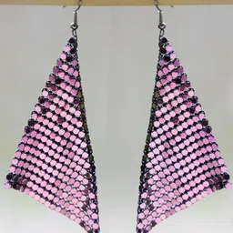 MIZORRI Purple Contemporary Drop Earrings-35