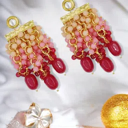 Anouk Gold-Plated Contemporary Drop Earrings-13