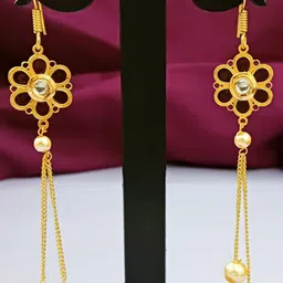 Efulgenz Gold-Plated Contemporary Drop Earrings-28