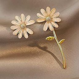 Xivir Gold-Plated Floral Drop Earrings-39