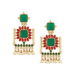 Zaveri Pearls Contemporary Drop Earrings-image-88