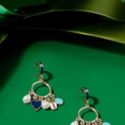 AMI Gold-Plated Contemporary Hoop Earrings-3