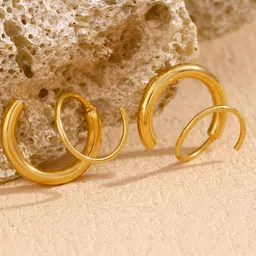 SALVE Circular Half Hoop Earrings-29