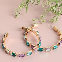 SOHI Contemporary Half Hoop Earrings-56