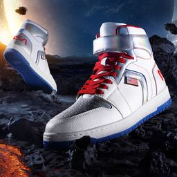 Bewakoof Men NASA Colourblocked Block High-Top Sneakers-10