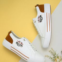 U.S. Polo Assn. Women Printed Lace-Up Sneakers-image-85