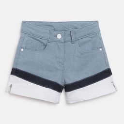 TALES & STORIES Girls Striped Mid-Rise Shorts-image-38