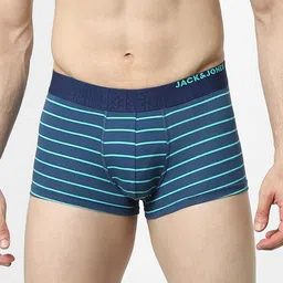 Jack & Jones Men Blue Striped Trunks-picture-16