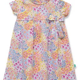 JusCubs Floral Print Cotton Empire Dress-54