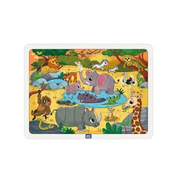 Mini Leaves Kids Wild Animals Jigsaw Puzzle Development Toys-43