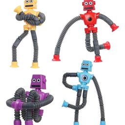 Kidology Infants Set of 4 LED Telescopic Suction Cup Robotics Toys-6
