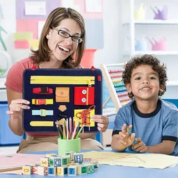 Kidology Kids Montessori Busy Board Learning and Development Toys-27