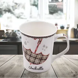 Kookee Black &White Printed Ceramic Mug 325 ML-55