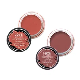 LOVE EARTH Set of 2 Creamy Matte Lip & Cheek Tint 8 g Each - Got Your Back & Kiss and Tell-22