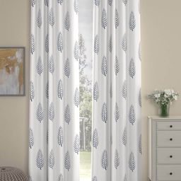 URBAN SPACE White & Blue Printed Set of 2 Door Curtains-image-85