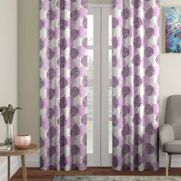 Cortina Set of 2 Leaf Printed Door Curtains-image-84