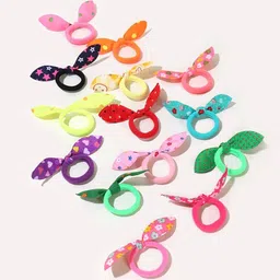 FIMBUL Women Set of 14 Rabbit Ear Hair Ties-96