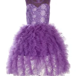 Samsara Couture Girls Lavender Net Dress-image-20