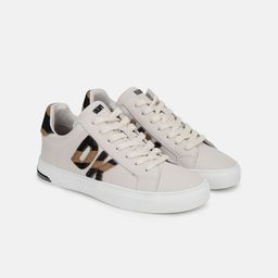 DKNY Women Round Toe Leather Sneakers-31