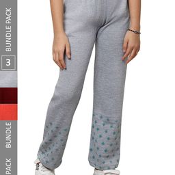 IndiWeaves Girls Pack of 3 Woolen Track Pants-picture-14