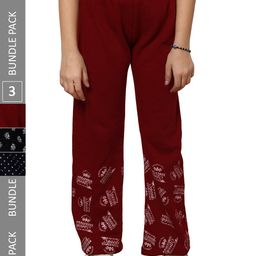 IndiWeaves Girls Pack of 3 Woollen Palazzos-picture-7