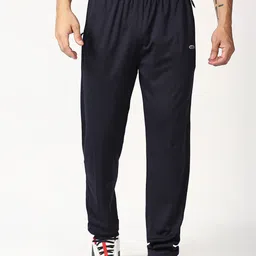 Black Panther Men Navy Blue Solid Act-Fit Track Pant-image-5