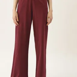 FEMEA Women Cotton Wide Leg Bootcut Track Pants-21