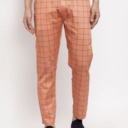 JAINISH Men Checked Pure Cotton Track Pant-image-13