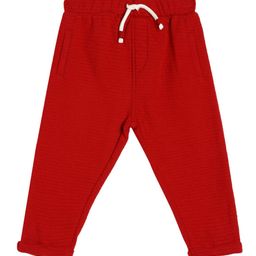 MINI KLUB Boys Red Solid Knitted Track Pants-9