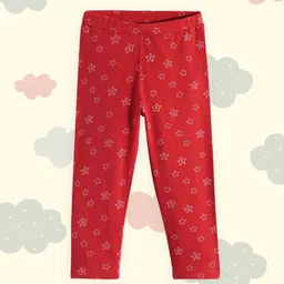 U.S. Polo Assn. Kids Girls Red Conversational Printed Track Pants-image-99