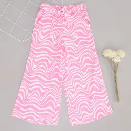 Pantaloons Junior Girls Abstract Printed Flared Track Pants-picture-16
