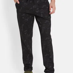 Octave Men Camouflage Printed Pure Cotton Sports Track Pants-image-5