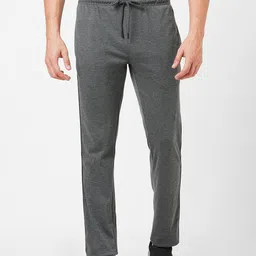 VS Men Dark Grey Solid Track Pants-8