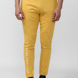 Peter England Men Yellow Solid Track Pants-image-65
