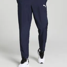 Puma Men Solid Mid Rise Woven Regular Fit Track Pants-58
