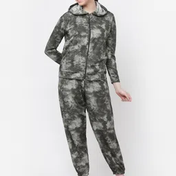 UZARUS Printed Hooded Jacket With Joggers Tracksuits-image-54