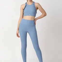 BODD ACTIVE High-Rise Ruffles Sports Bra With Tights-picture-8